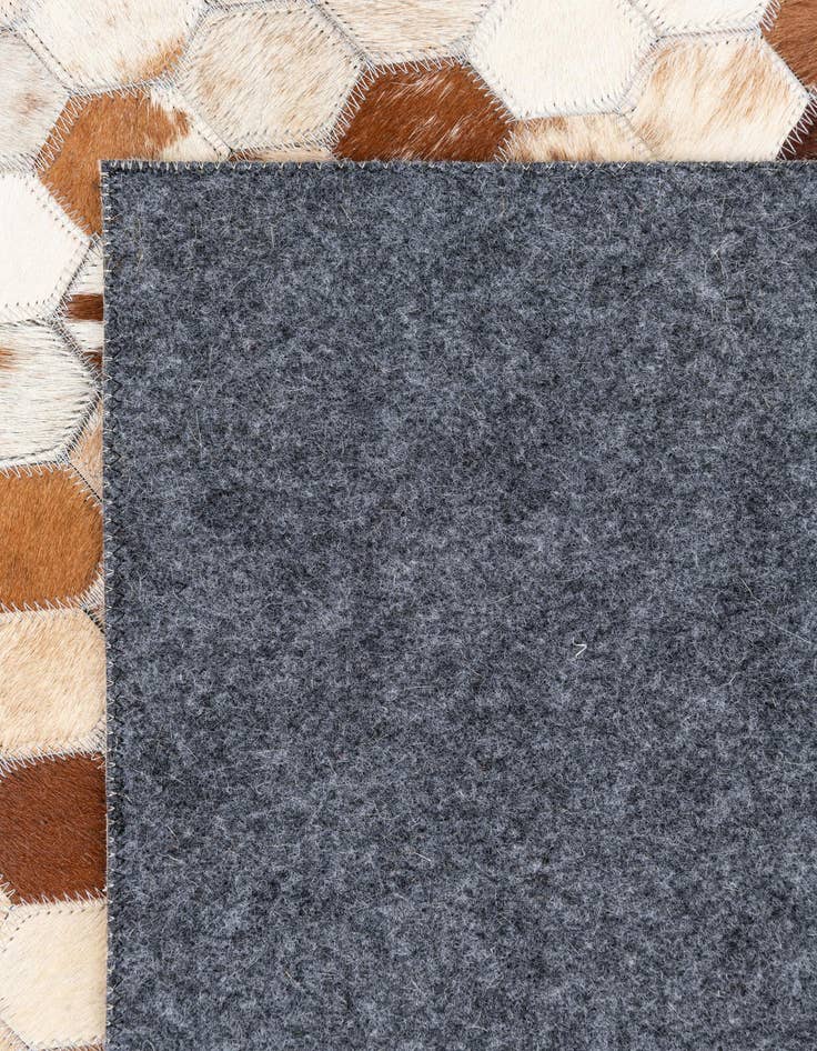 Detail image of  5' 2 x 8' Cowhide Leather Rug