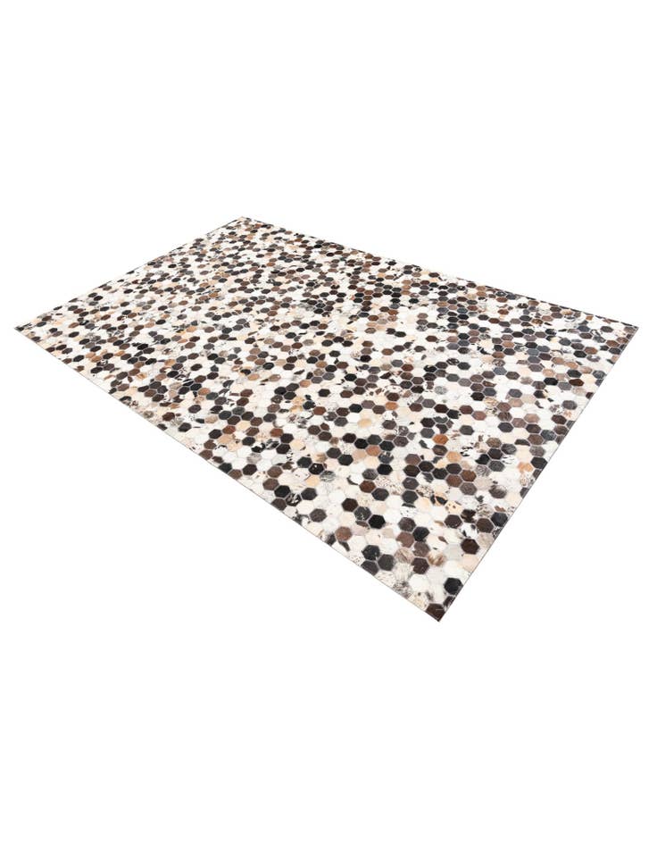 Detail image of  5' 1 x 7' 10 Cowhide Leather Rug