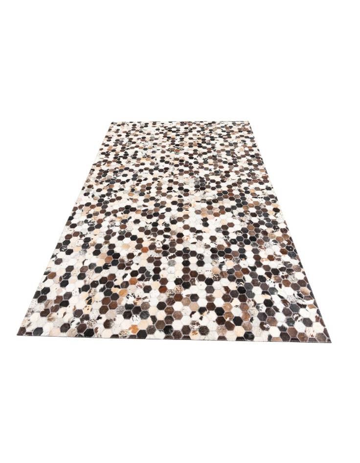 Detail image of  5' 1 x 7' 10 Cowhide Leather Rug