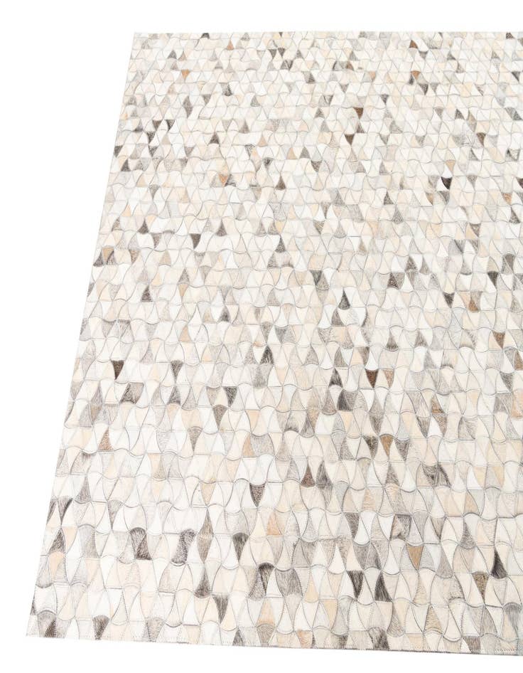 Detail image of  4' 10 x 7' 10 Cowhide Leather Rug