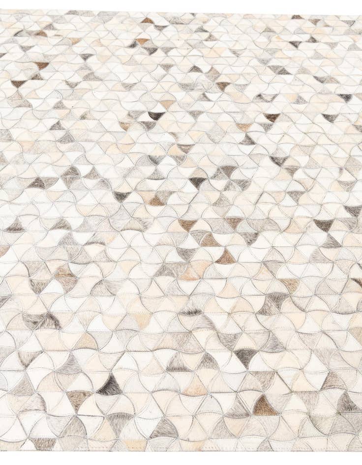 Detail image of  4' 10 x 7' 10 Cowhide Leather Rug