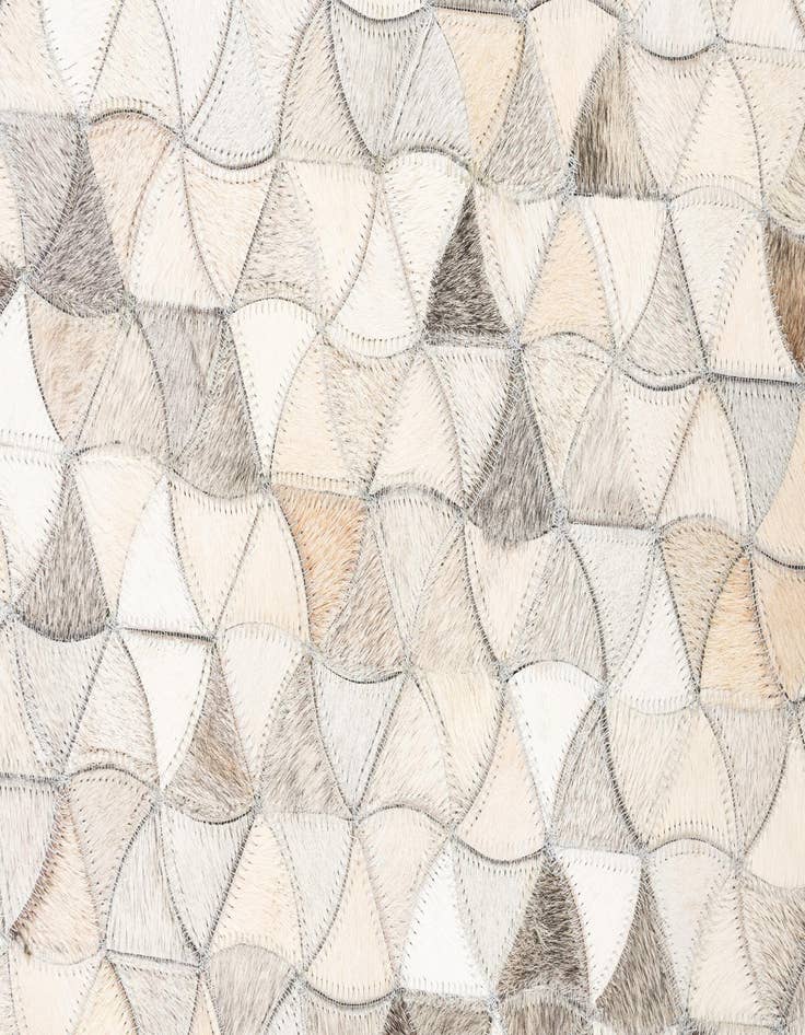 Detail image of  4' 10 x 7' 10 Cowhide Leather Rug