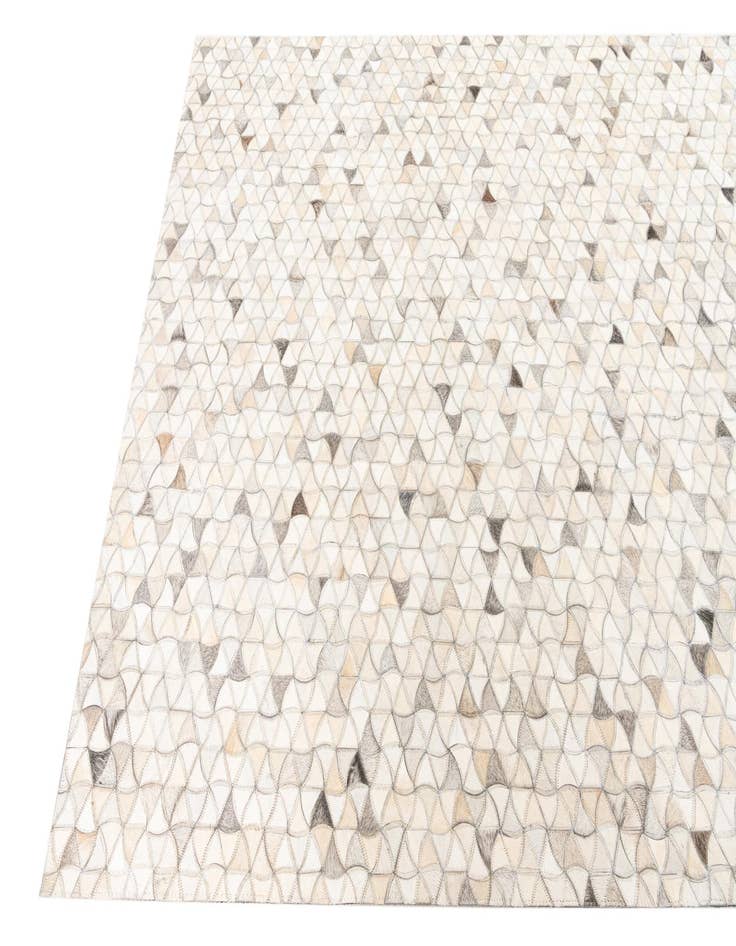 Detail image of  5' 1 x 8' 1 Cowhide Leather Rug