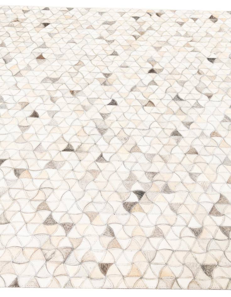 Detail image of  5' 1 x 8' 1 Cowhide Leather Rug