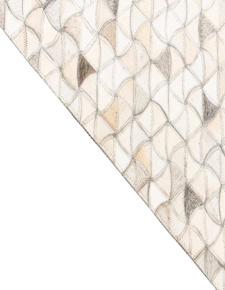 Detail image of  5' 1 x 8' 1 Cowhide Leather Rug