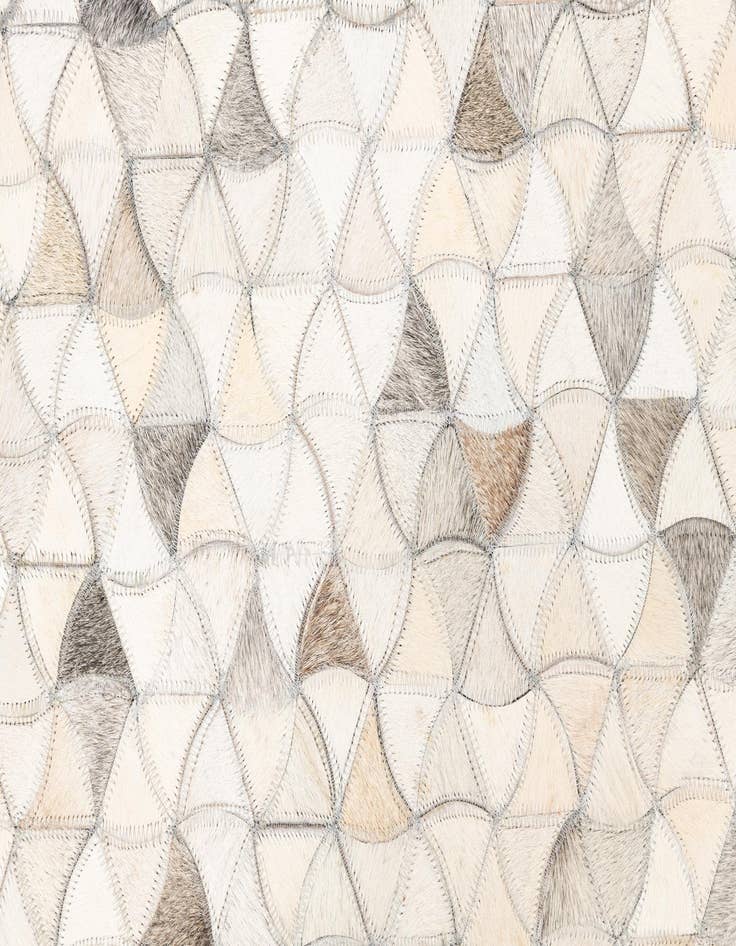 Detail image of  5' 1 x 8' 1 Cowhide Leather Rug