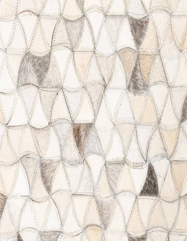 Detail image of  5' 1 x 8' 1 Cowhide Leather Rug