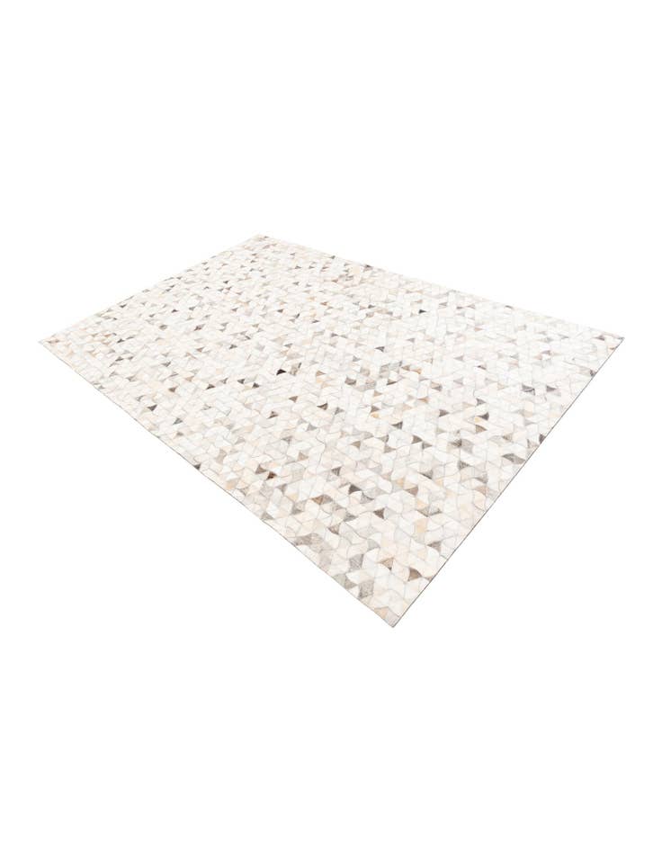 Detail image of  5' 3 x 7' 10 Cowhide Leather Rug