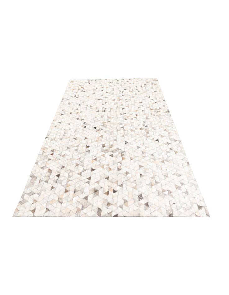 Detail image of  5' 3 x 7' 10 Cowhide Leather Rug