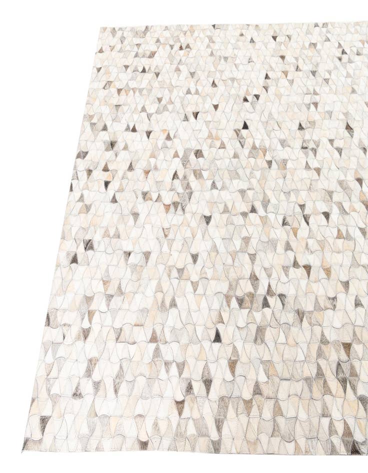 Detail image of  5' 3 x 7' 10 Cowhide Leather Rug