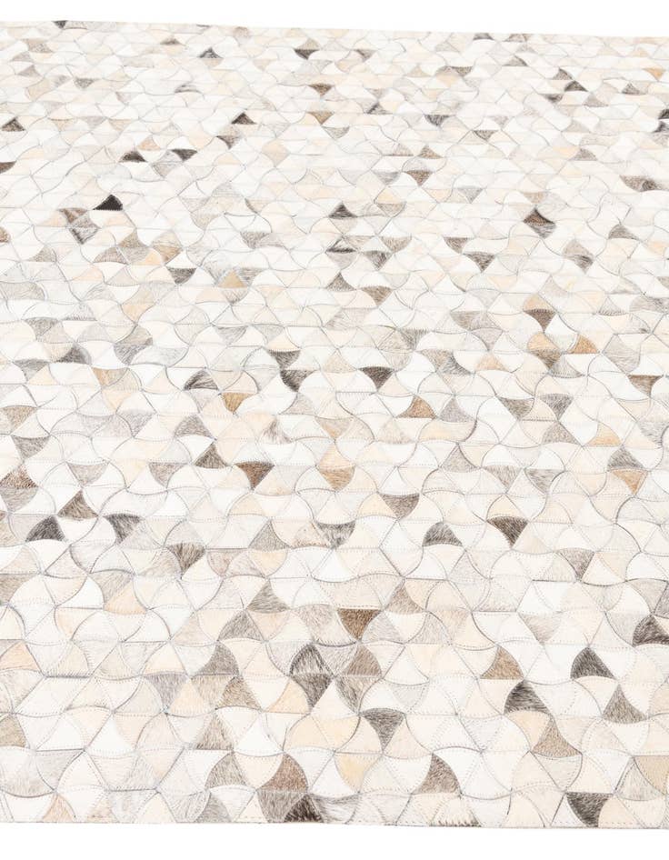 Detail image of  5' 3 x 7' 10 Cowhide Leather Rug