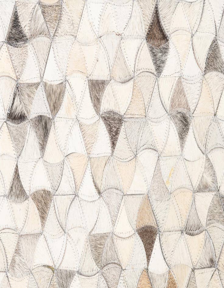 Detail image of  5' 3 x 7' 10 Cowhide Leather Rug