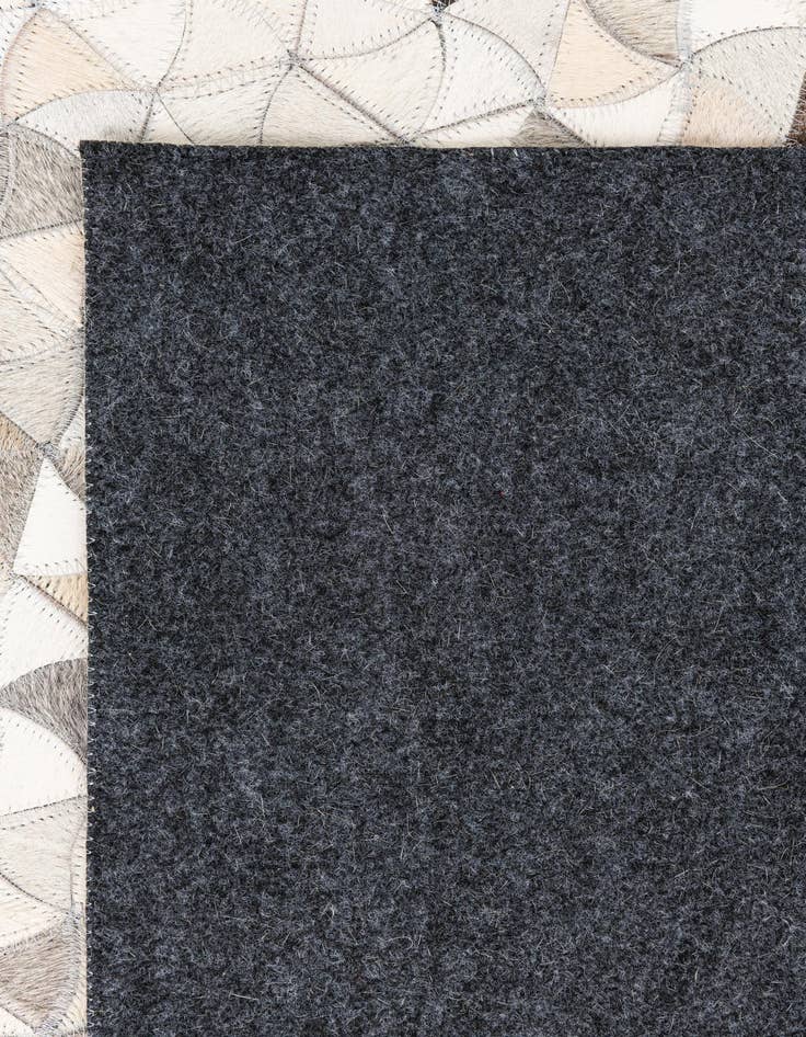 Detail image of  5' 3 x 7' 10 Cowhide Leather Rug