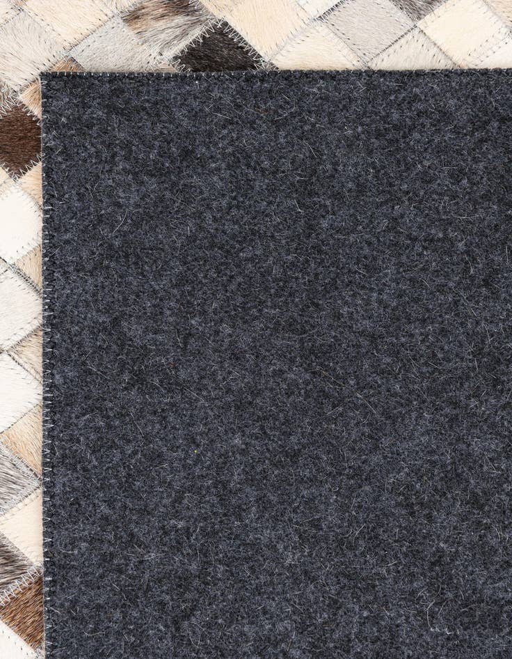 Detail image of  5' 1 x 8' Cowhide Leather Rug