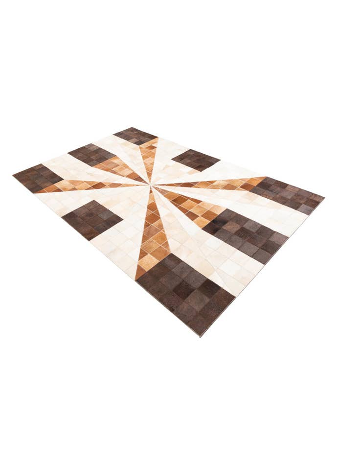 Detail image of  5' x 8' Cowhide Leather Rug