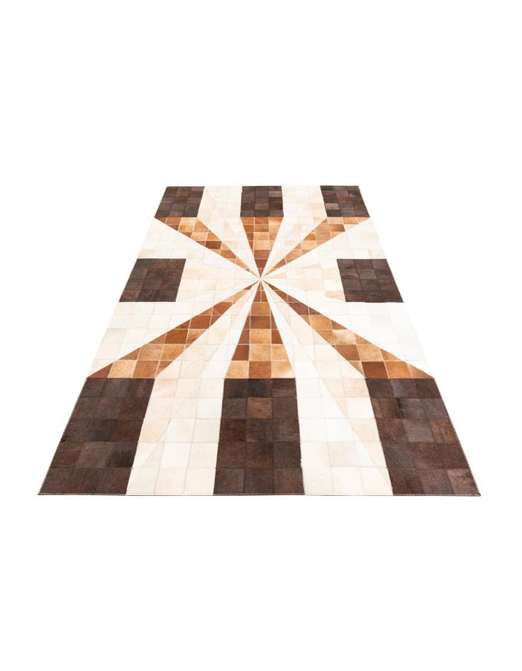 Detail image of  5' x 8' Cowhide Leather Rug