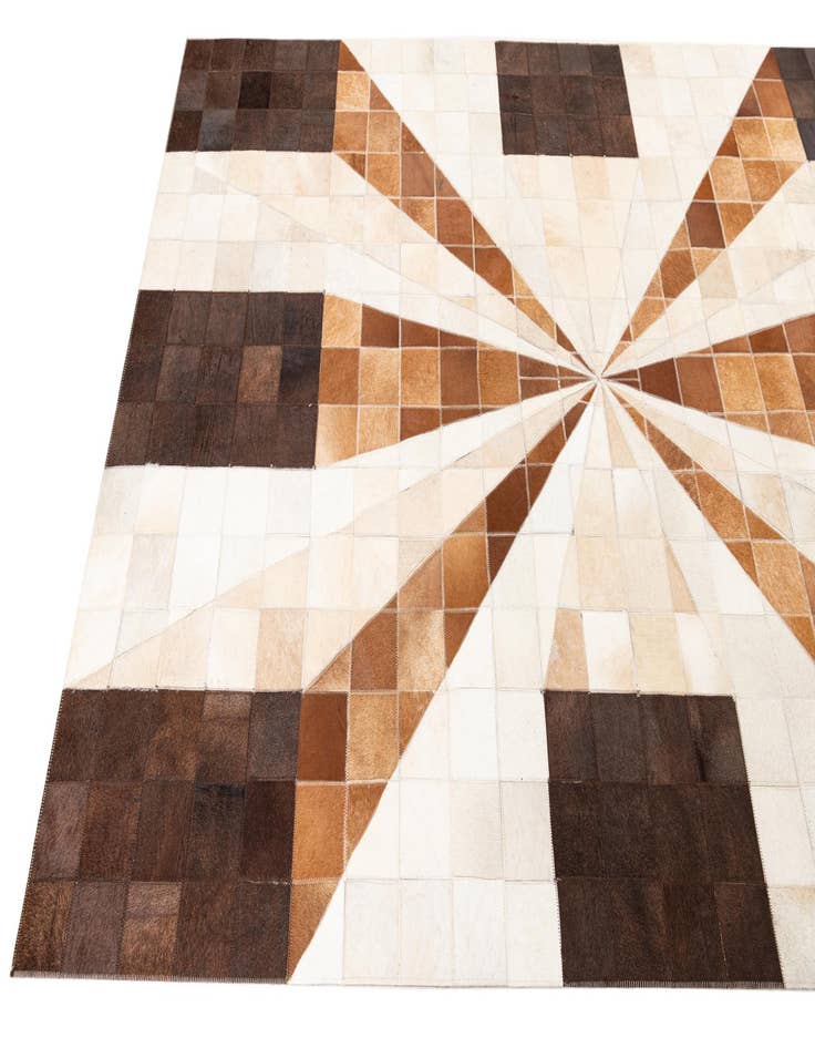 Detail image of  5' x 8' Cowhide Leather Rug