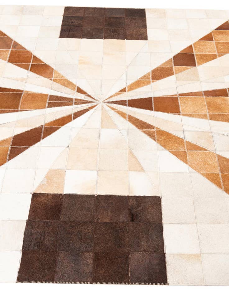 Detail image of  5' x 8' Cowhide Leather Rug