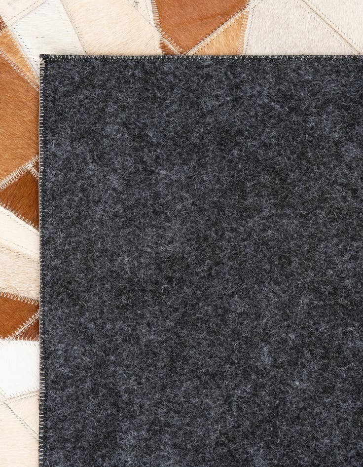 Detail image of  5' x 8' Cowhide Leather Rug