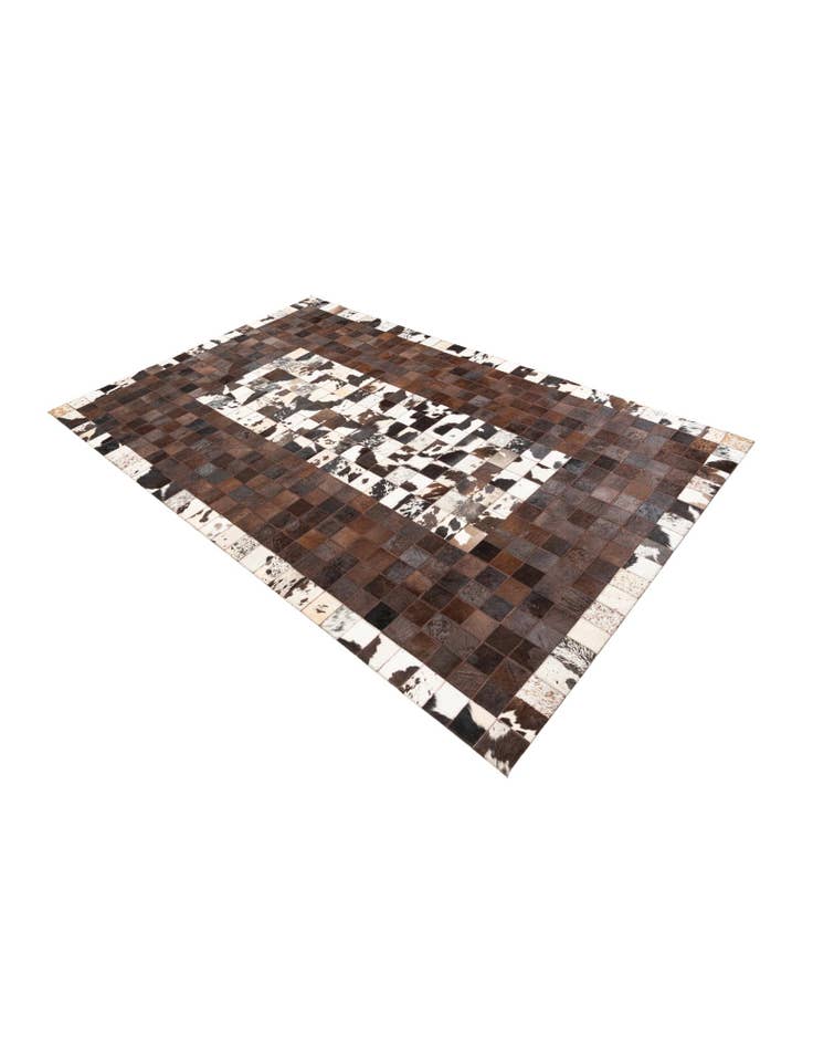 Detail image of  5' 1 x 8' Cowhide Leather Rug