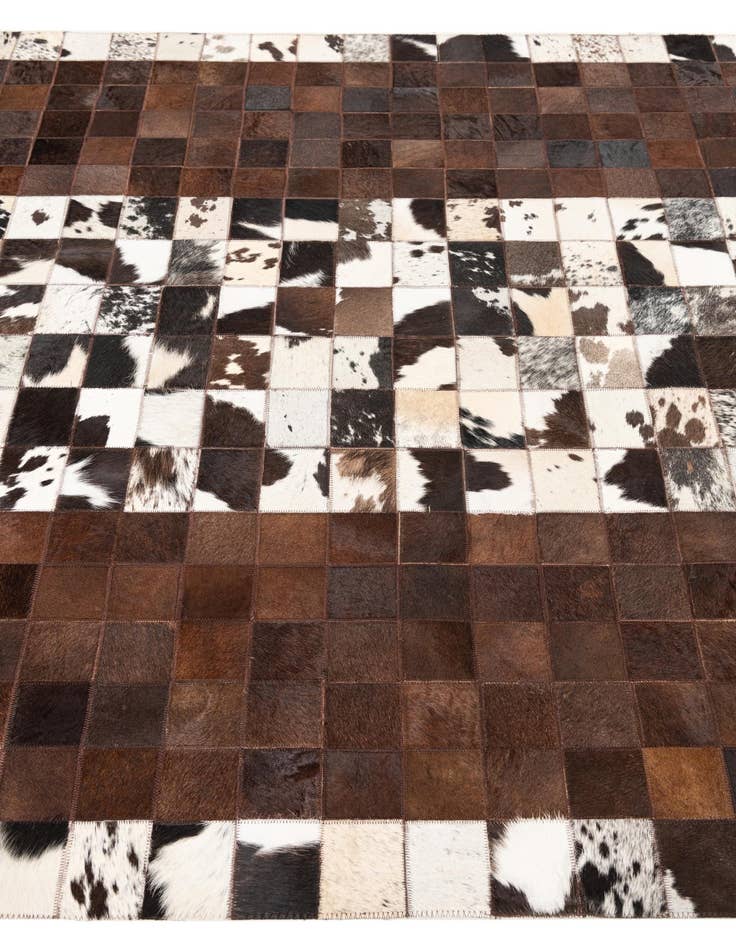 Detail image of  5' 1 x 8' Cowhide Leather Rug