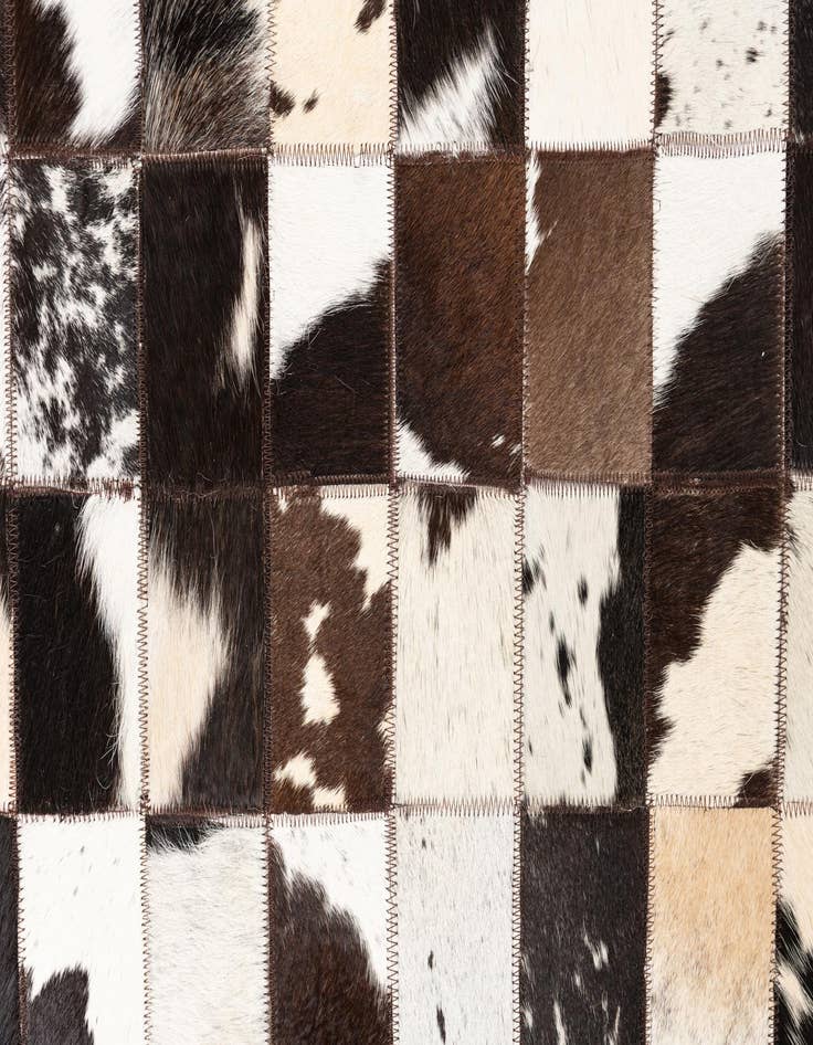 Detail image of  5' 1 x 8' Cowhide Leather Rug