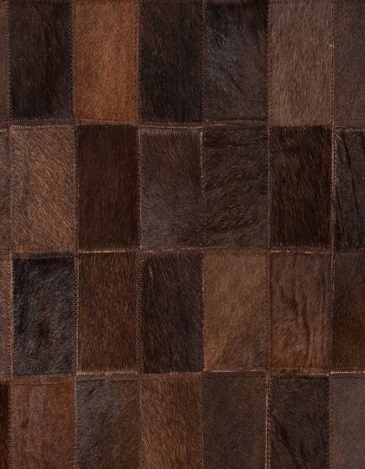 Detail image of  5' 1 x 8' Cowhide Leather Rug