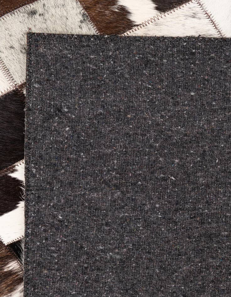 Detail image of  5' 1 x 8' Cowhide Leather Rug