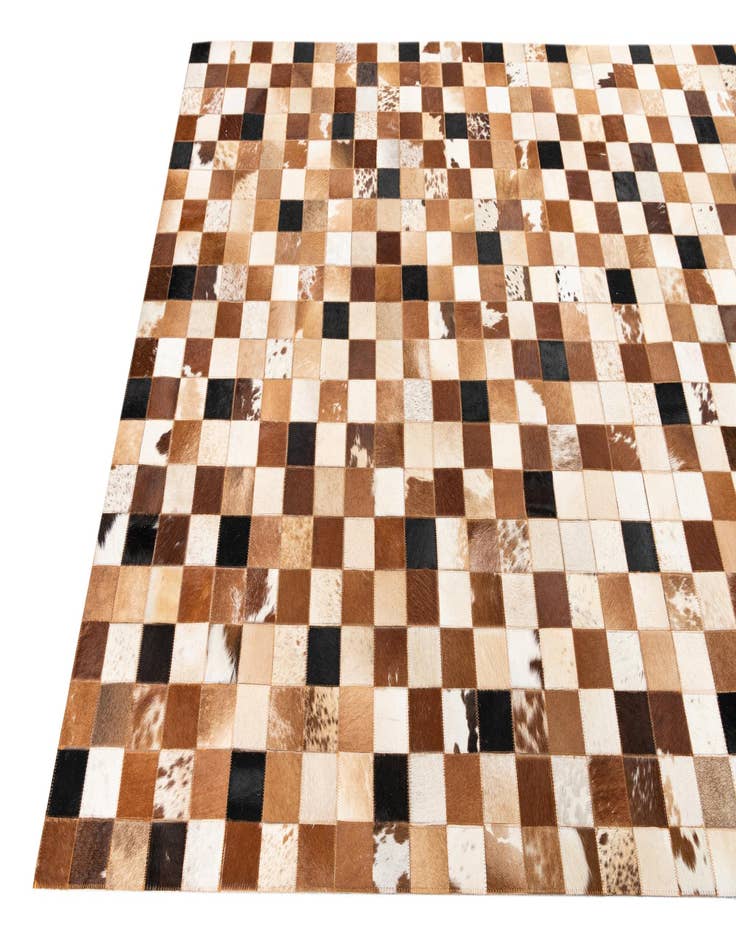Detail image of  5' x 8' 1 Cowhide Leather Rug