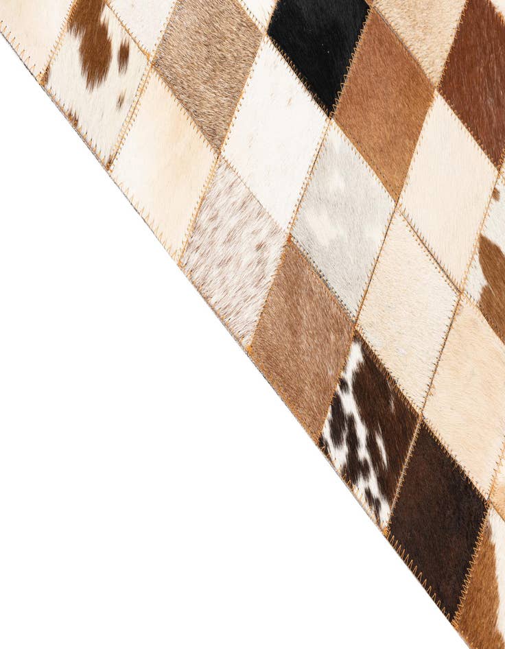 Detail image of  5' x 8' 1 Cowhide Leather Rug