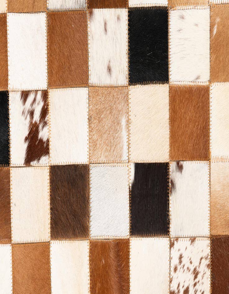 Detail image of  5' x 8' 1 Cowhide Leather Rug