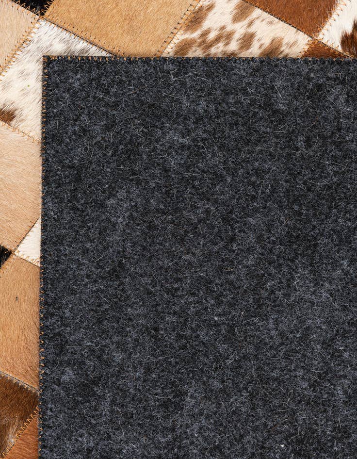 Detail image of  5' x 8' 1 Cowhide Leather Rug