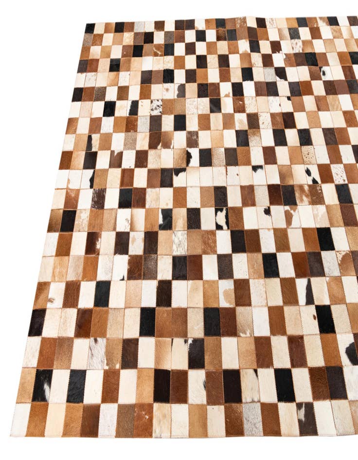 Detail image of  5' x 8' Cowhide Leather Rug