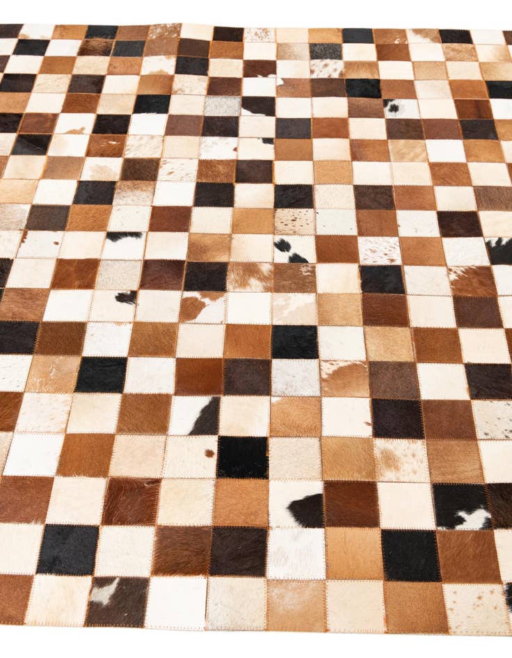 Detail image of  5' x 8' Cowhide Leather Rug