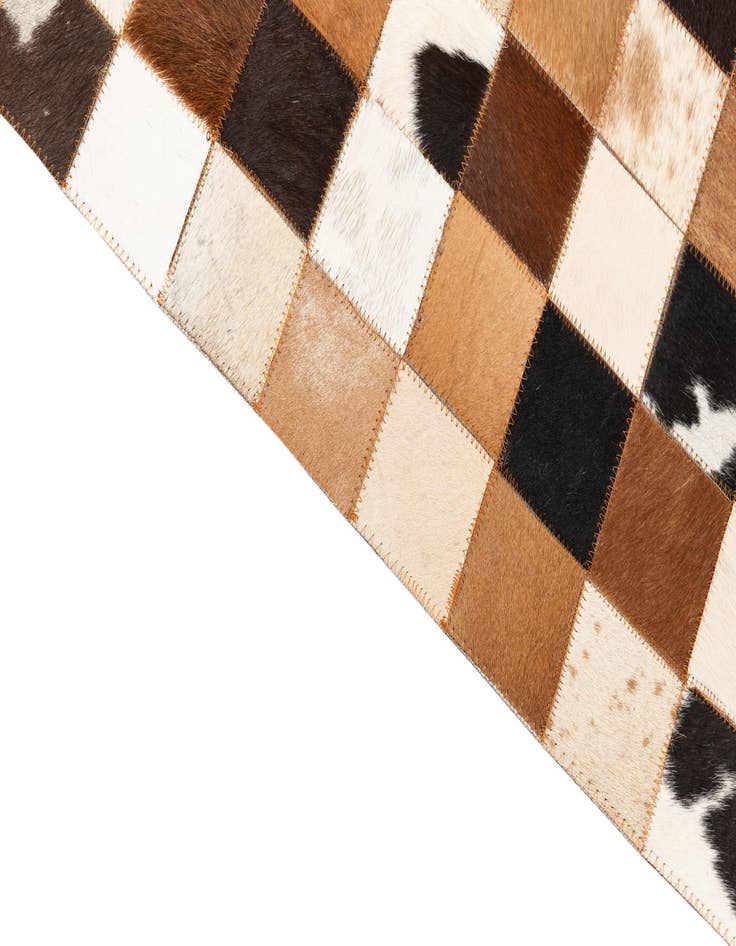 Detail image of  5' x 8' Cowhide Leather Rug