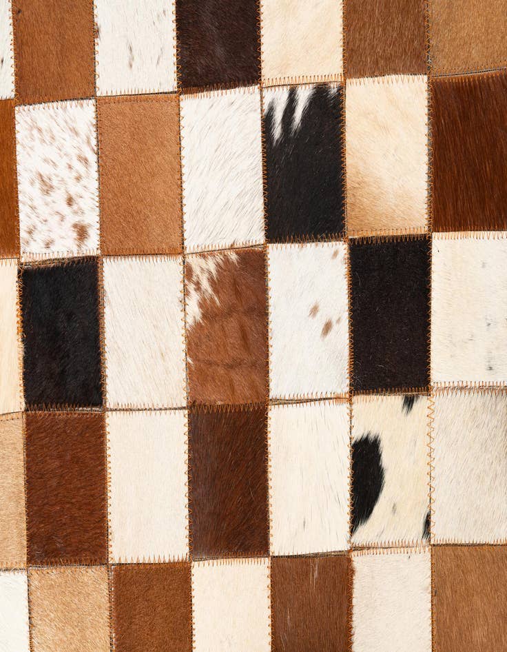 Detail image of  5' x 8' Cowhide Leather Rug