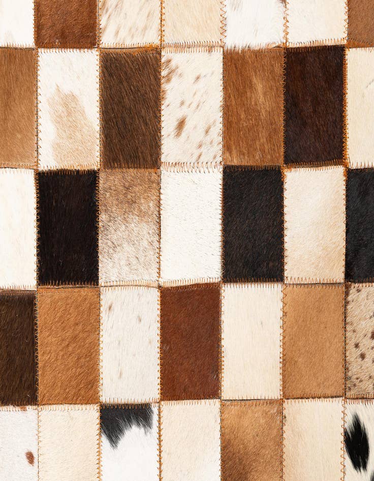 Detail image of  5' x 8' Cowhide Leather Rug