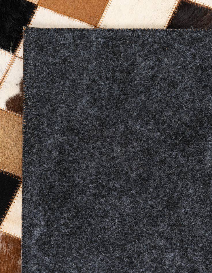 Detail image of  5' x 8' Cowhide Leather Rug