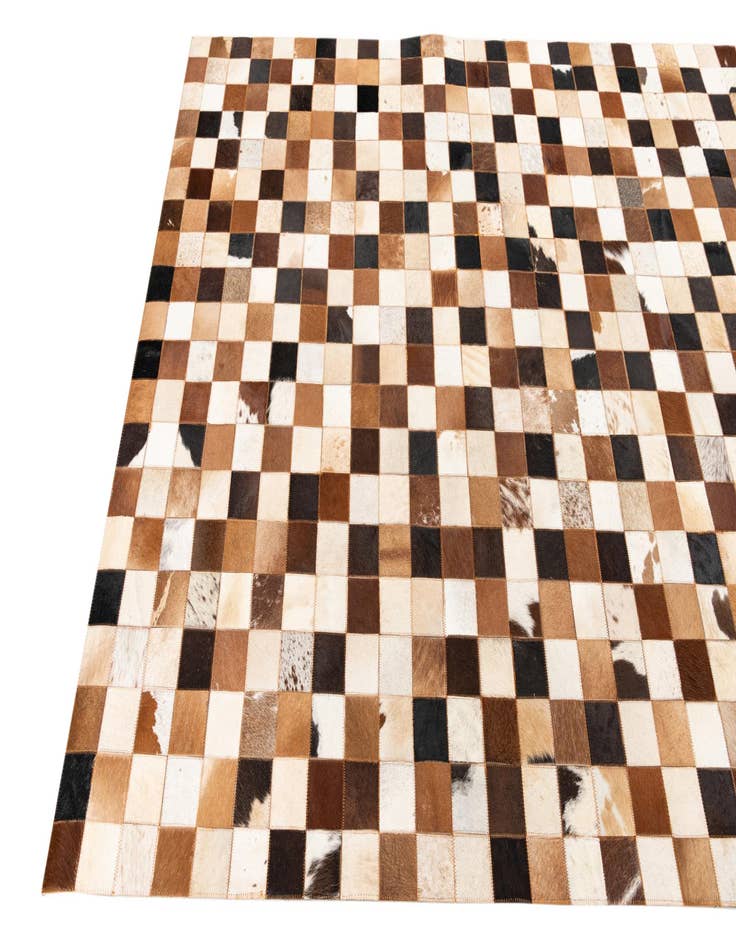 Detail image of  5' x 8' 1 Cowhide Leather Rug