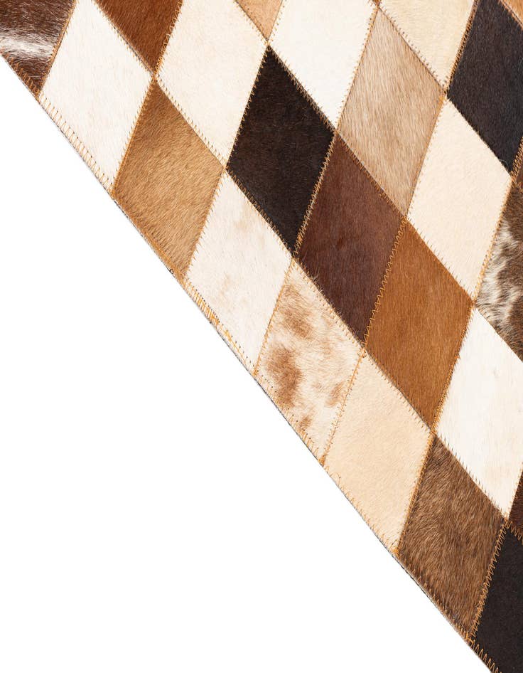 Detail image of  5' x 8' 1 Cowhide Leather Rug