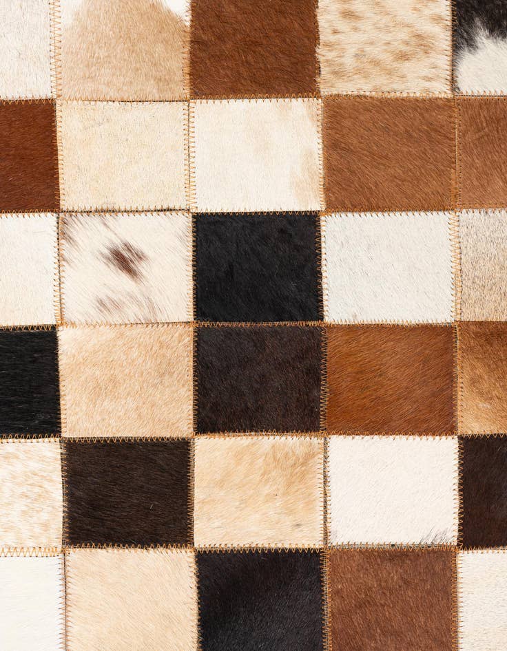 Detail image of  5' x 8' 1 Cowhide Leather Rug