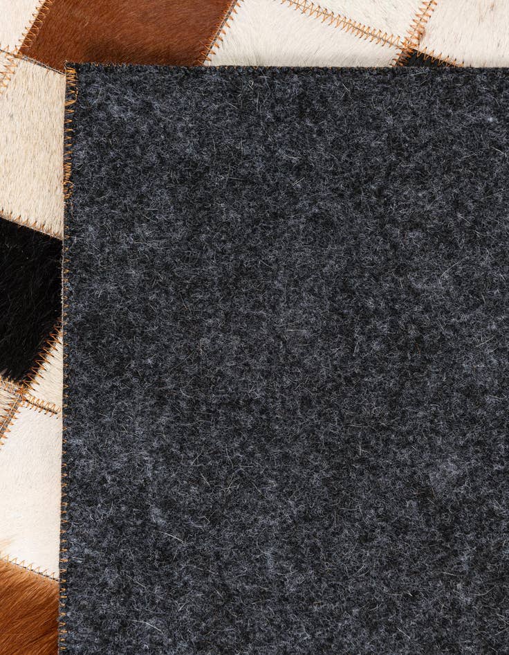 Detail image of  5' x 8' 1 Cowhide Leather Rug