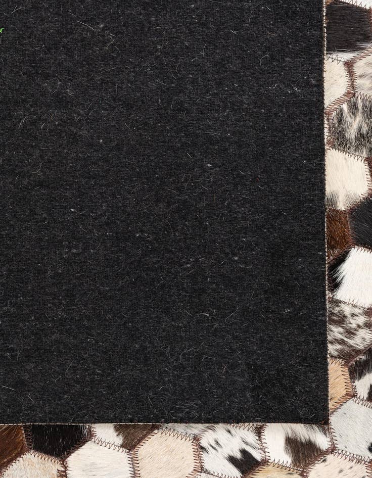 Detail image of  5' 1 x 8' Cowhide Leather Rug
