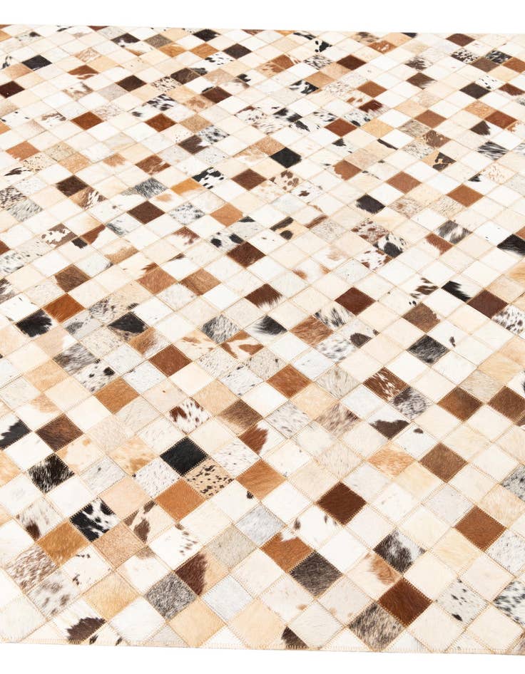 Detail image of  5' x 8' Cowhide Leather Rug