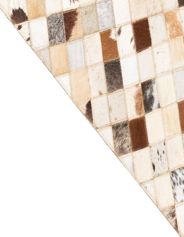 Detail image of  5' x 8' Cowhide Leather Rug
