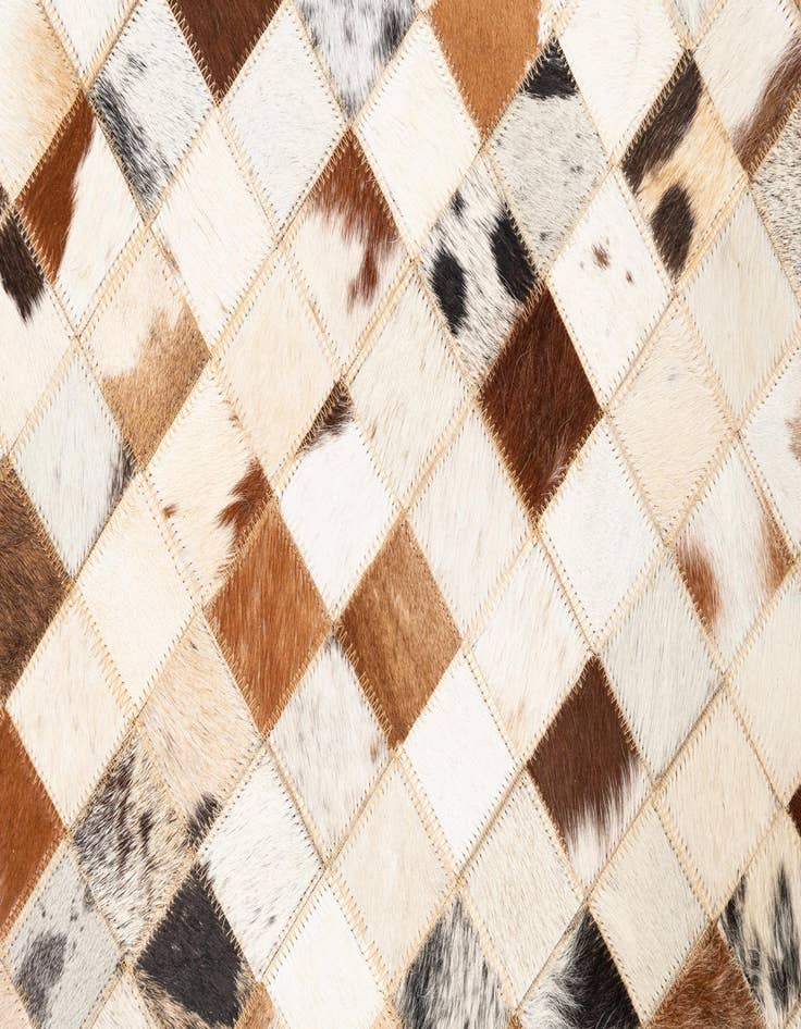 Detail image of  5' x 8' Cowhide Leather Rug
