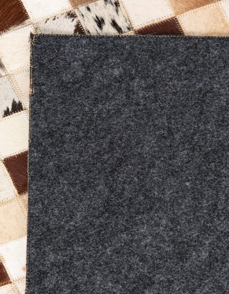 Detail image of  5' x 8' Cowhide Leather Rug