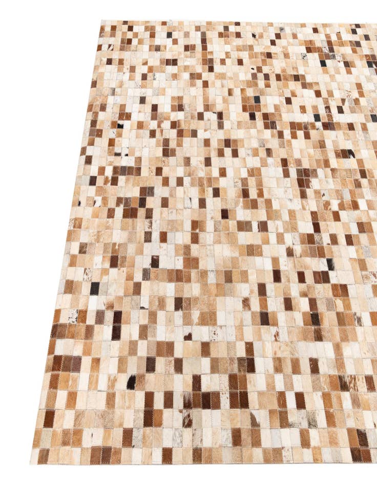 Detail image of  5' x 8' 1 Cowhide Leather Rug