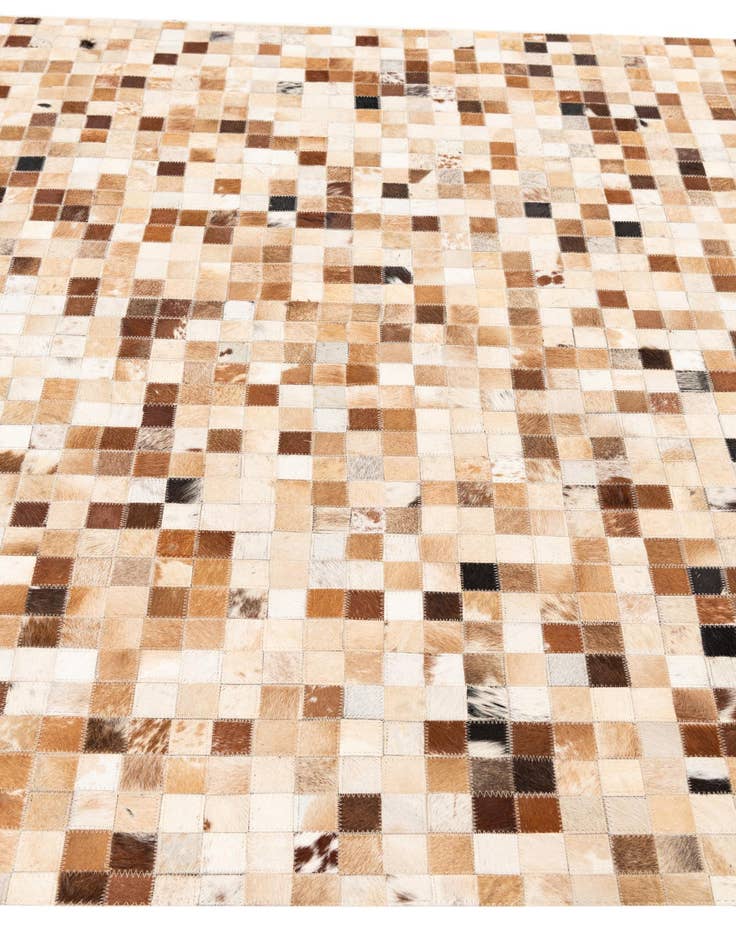 Detail image of  5' x 8' 1 Cowhide Leather Rug