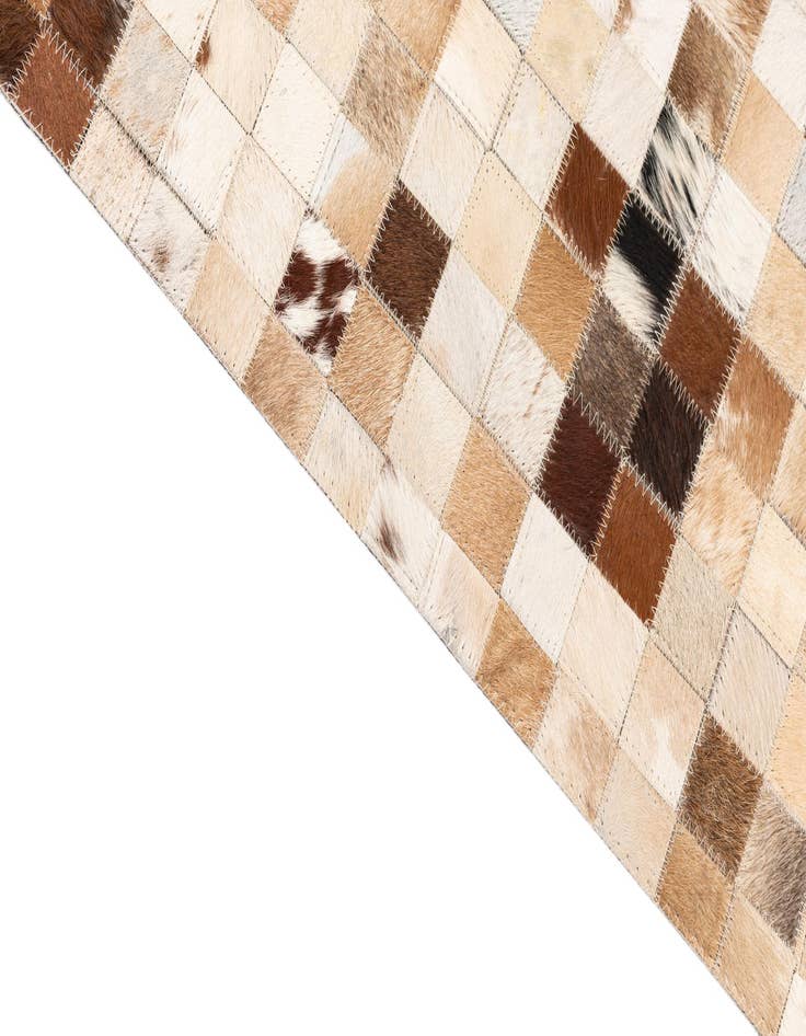 Detail image of  5' x 8' 1 Cowhide Leather Rug